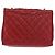 Borsa a spalla in pelle matelassé CHANEL con catena rossa oro CC Auth 169596 Rosso D'oro - vista 2