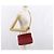 Borsa a spalla in pelle matelassé CHANEL con catena rossa oro CC Auth 169596 Rosso D'oro - vista 24