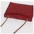 Borsa a spalla in pelle matelassé CHANEL con catena rossa oro CC Auth 169596 Rosso D'oro - vista 7