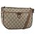 Borsa Sherry Line GG Supreme Web di GUCCI in PVC beige e oro 89 02 077 Auth BA10130 D'oro