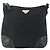 Borsa a spalla PRADA in nylon nero argento autentica bs33078 - vista 13