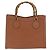 Borsa a mano in pelle Gucci Bamboo marrone oro 002 1186 0260 Auth ep13219 D'oro - vista 2