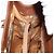 Borsa a mano in pelle Gucci Bamboo marrone oro 002 1186 0260 Auth ep13219 D'oro - vista 20