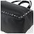 Valentino Bolsa Tote de couro 2 em 1 Preto Prata Auth BA9899 - vista 16