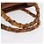 Borsa a mano in pelle Gucci Bamboo marrone oro 002 123 0260 Auth 169515 D'oro - vista 7