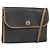 Borsa a spalla in tela a nido d'ape PVC nera e oro Christian Dior Auth ka2128 Nero D'oro