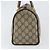 Borsa Gucci GG Supreme Web Sherry Line PVC Beige Oro 39 02 006 Auth 170110 D'oro - vista 3