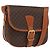 Céline Borsa a spalla in tela Macadam CELINE in pelle PVC marrone oro Auth 170338 D'oro