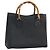 Borsa a mano in pelle Gucci Bamboo Nera Oro 002 1186 0260 Auth ep13167 Nero D'oro