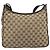 Borsa a Spalla GG Canvas Gucci Beige Argento 131211 Auth 170502 - vista 2