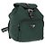 Zaino PRADA in nylon verde argento Auth ki6395