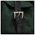 Zaino PRADA in nylon verde argento Auth ki6395 - vista 22