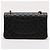 Timeless Chanel Borsa a spalla matelassé in pelle caviar nera con doppio flap classico medio Nero - vista 5