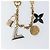 LOUIS VUITTON Portachiavi in metallo Chain Caleido V Charm oro M67379 LV Auth 170801 - vista 4