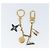 LOUIS VUITTON Portachiavi in metallo Chain Caleido V Charm oro M67379 LV Auth 170801 - vista 5
