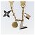 LOUIS VUITTON Portachiavi in metallo Chain Caleido V Charm oro M67379 LV Auth 170801 - vista 7