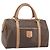 Céline Borsa a mano in tela Macadam CELINE in pelle PVC marrone e oro Auth 170409 D'oro