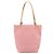 FENDI Zucchino Canvas Tote Bag Pink Silber Auth 170255 - Ansicht 2