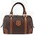 Céline Borsa a mano in tela Macadam CELINE in pelle PVC marrone oro Auth 170257 D'oro - vista 13