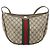 Borsa a Spalla GUCCI GG Supreme Web Sherry Line PVC Beige Rosso Auth 170320 - vista 13