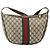 Borsa a Spalla GUCCI GG Supreme Web Sherry Line PVC Beige Rosso Auth 170320 - vista 2