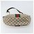 Borsa a Spalla GUCCI GG Supreme Web Sherry Line PVC Beige Rosso Auth 170320 - vista 5