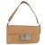 CHANEL Borsa a Spalla Choco Bar 2.55 Pelle Beige Argento CC Auth 169085