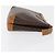 Céline Clutch in tela Macadam CELINE in pelle PVC marrone oro Auth 170341 D'oro - vista 3
