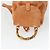 Zaino in suede Gucci Bamboo arancione oro Auth 169373 D'oro - vista 6