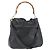Borsa a Spalla in Pelle Gucci Bamboo 2way Nera Oro 001 1577 Auth 167922 Nero D'oro