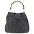 Borsa a Spalla in Pelle Gucci Bamboo 2way Nera Oro 001 1577 Auth 167922 Nero D'oro - vista 13