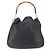 Borsa a Spalla in Pelle Gucci Bamboo 2way Nera Oro 001 1577 Auth 167922 Nero D'oro - vista 2