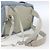 PRADA Backpack Nylon Light Blue Silver Auth 165621 Silvery - view 8