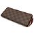 Runder Langer Geldbeutel Clemence Damier Louis Vuitton Fuschia Damier ebene - Ansicht 3