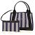 Everyday Balenciaga Navy Cabas Tote Tasche Schwarz Weiß Marineblau - Ansicht 2