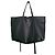 Borsa shopping Roberto Cavalli Monogramma Mirror Snake in pelle nera Nero
