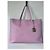 Bolso tote Roberto Cavalli de cuero texturizado lavanda Rosa Púrpura - vista 12