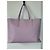 Bolso tote Roberto Cavalli de cuero texturizado lavanda Rosa Púrpura - vista 3
