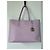 Bolso tote Roberto Cavalli de cuero texturizado lavanda Rosa Púrpura - vista 4