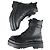 Stivali Ranger con piattaforma in pelle nera Liu.Jo Nero