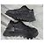 Sneakers Liu.Jo Nere in Pelle e Strass Nero - vista 2