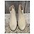 Botines Acne Gun de piel beige - vista 3