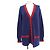 Timeless Cárdigan de cachemira Chanel Roja Azul