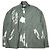 Autre Marque Camicia a maniche a dondolo dipinta EMAM in rayon e nylon Grigio Grigio antracite