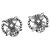 Autre Marque Orecchini in Argento 925 Edelweiss di Georg Jensen
