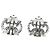 Autre Marque Orecchini in Argento 925 Edelweiss di Georg Jensen - vista 3