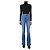 Veronica Beard Blaue hochgeschnittene Skinny-Flare-Jeans - Größe UK 8 - Ansicht 2