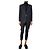 Isabel Marant Etoile Conjunto de traje de lana gris oscuro a cuadros - talla UK 6