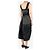 Prada Abito midi a contrasto kaki e nero - taglia UK 10 - vista 2