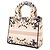 Borsa a mano Christian Dior Dior Lady Tie-Dye ricamata Rosa Blu navy - vista 2